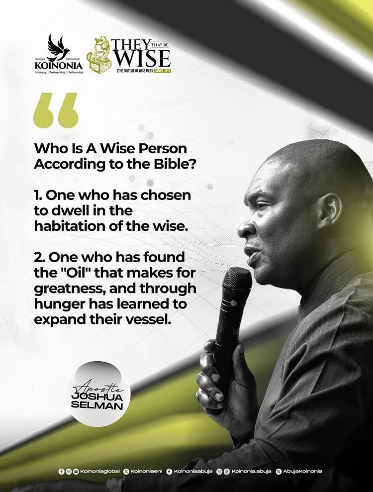 Who does the Bible call wise?