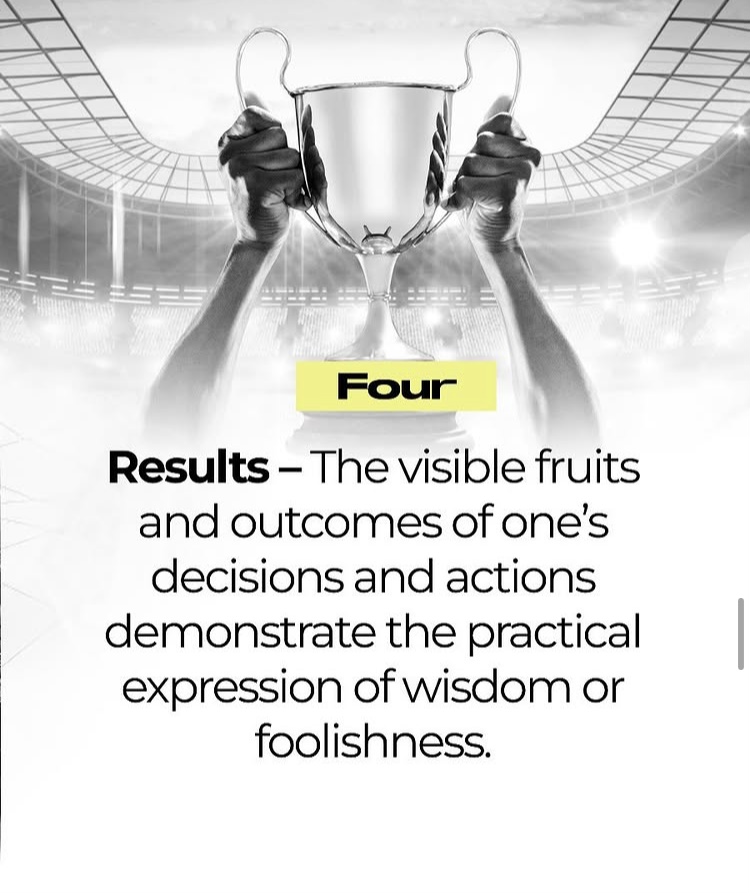 The 4th Biblical parameter for categorising the 
              wise and the foolish