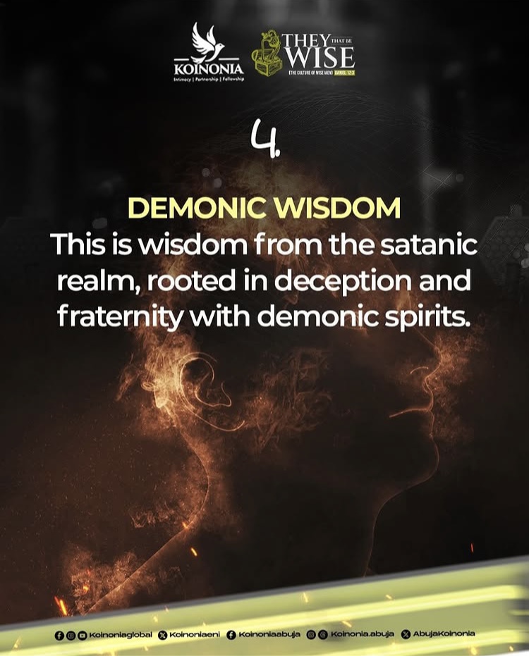 The 4th kind of Wisdom according to 
                scripture