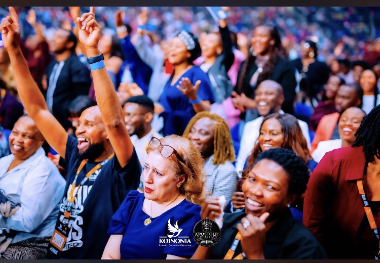 Happily praising God for the testimonies